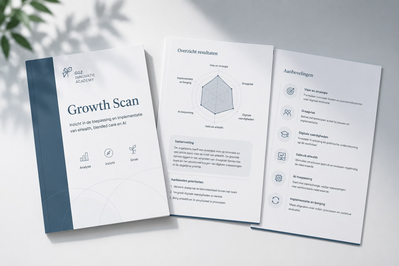 De Growth Scan rapportage, met overzicht van resultaten en concrete aanbevelingen